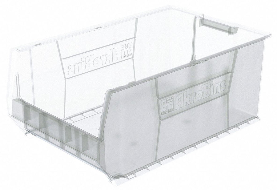 Super Size Bin Clear Plastic 12 in