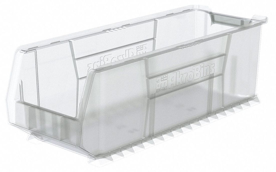 Super Size Bin Clear Plastic 10 in