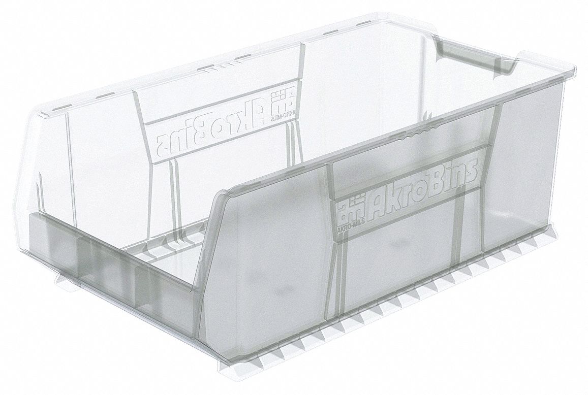 Super Size Bin Clear Plastic 11 in