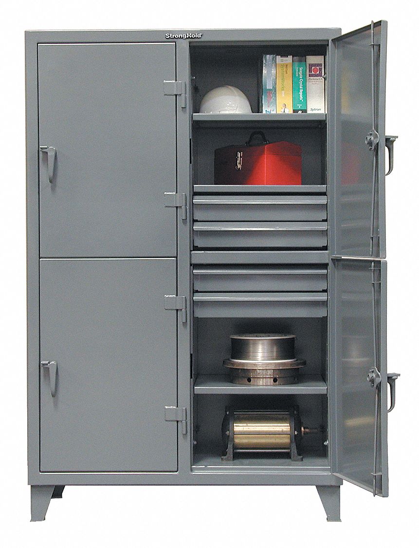 Lckr 2x4Lckr Drk Gry 72 x98 x24 Assm