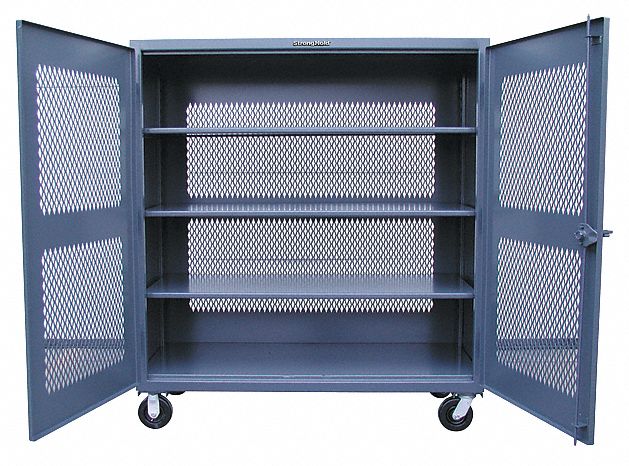 Strg Cab 67 x60 x24 DrkGry 3Shlv
