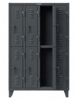 Lckr 2x4Lckr Drk Gry 78 x98 x18 Assm