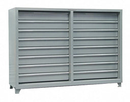 Storage Cab 59 x82 x26 DkGry 16Drwrs