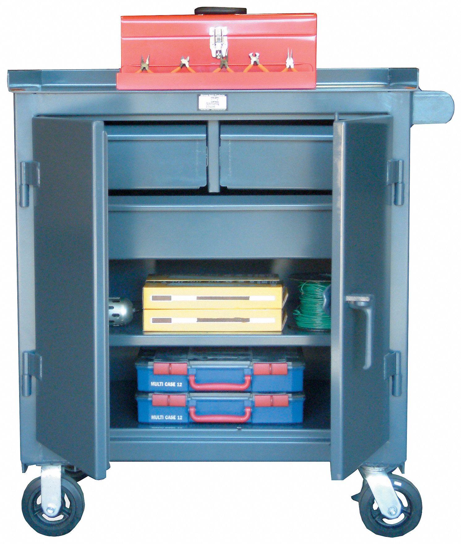 Rolling Tool Cabinet Gray Ind Prem Duty