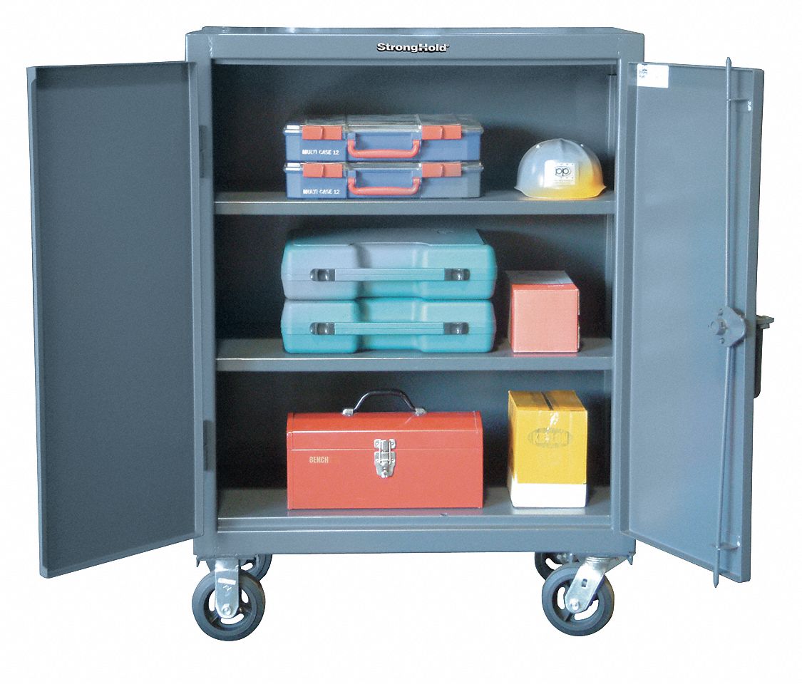 Strg Cab 44 x36 x20 DrkGry 2Shlv
