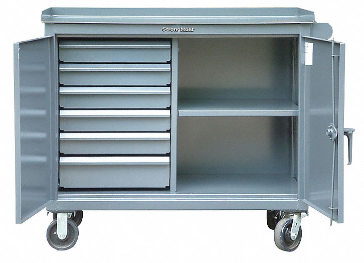 Rolling Tool Cabinet Gray Ind Prem Duty