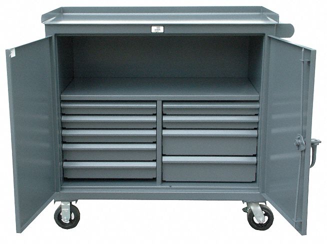 Rolling Tool Cabinet Gray Ind Prem Duty