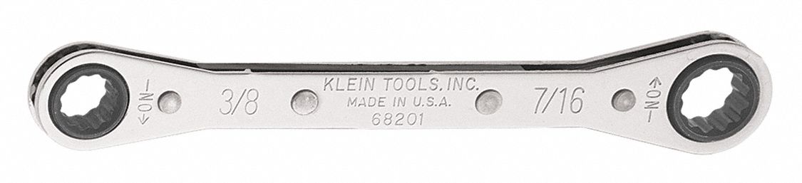 Ratcheting Box Wrench - 3/8IN x 7/16IN