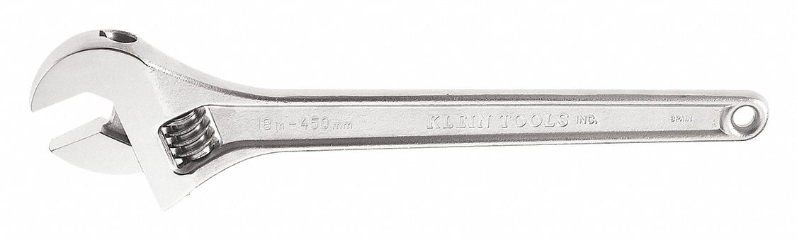 Adj. Wrench 18 2-1/16 Cap. Chrome
