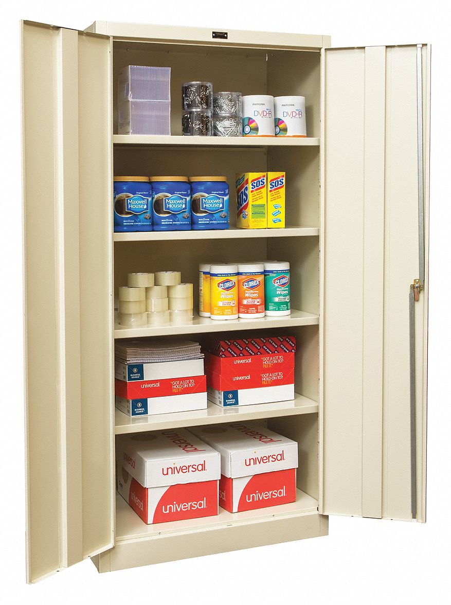 J6202 Shelving Cabinet 72 H 36 W Tan