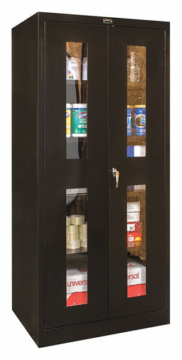 Storage Cabinet 72 x36 x24 Black 4Shlv