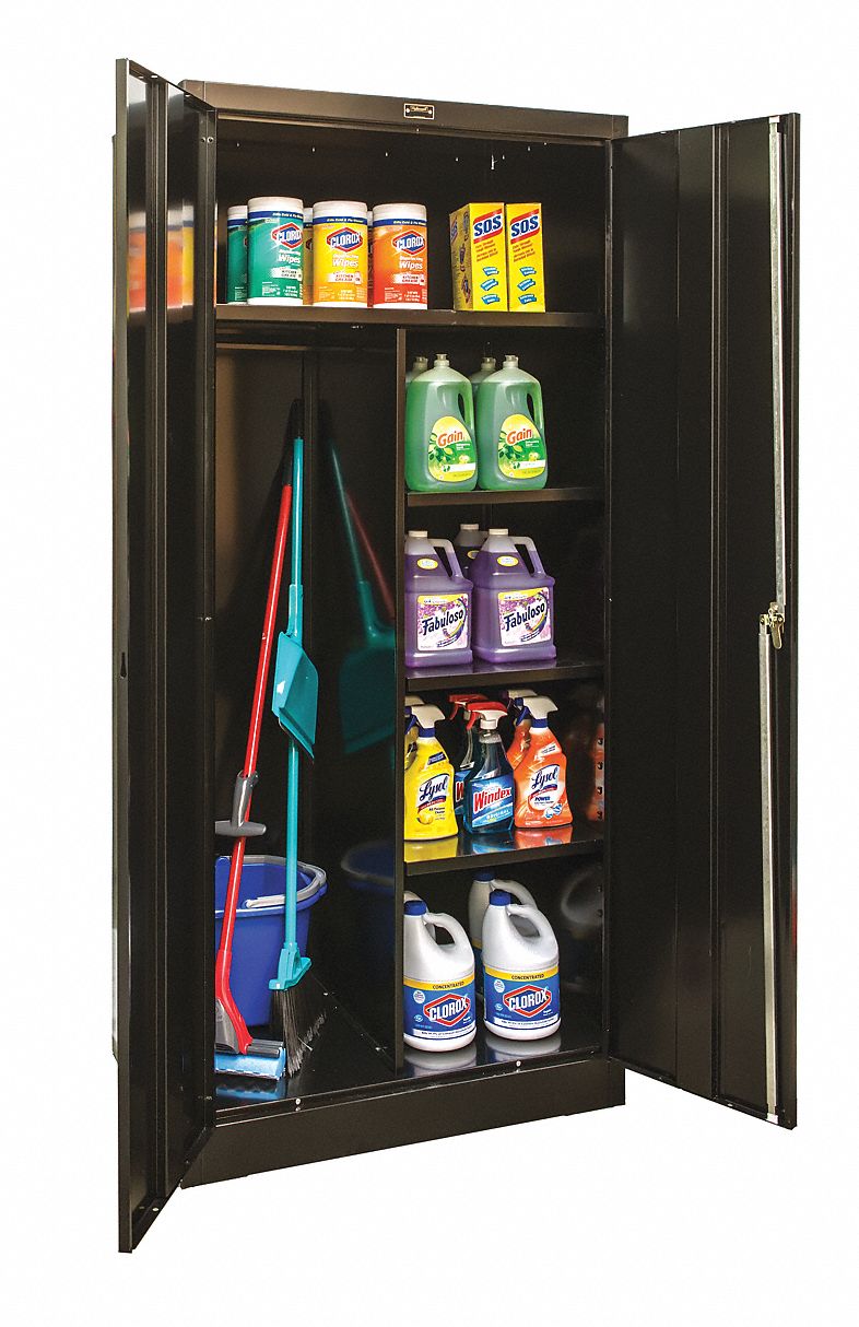 Combo Wardrobe Cabinet 72 H 36 W Black