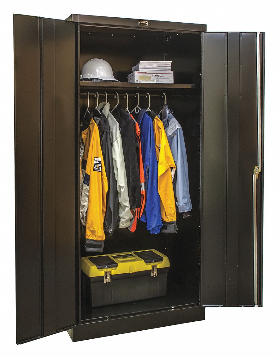 K3913 Storage Cabinet 78 x36 x18 Black 1Shlv