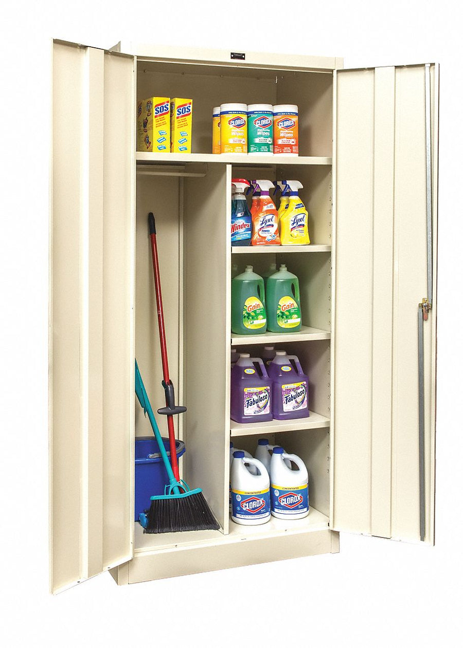 Storage Cabinet 78 x36 x18 Tan 4Shlv