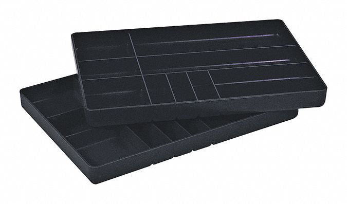 OrganizerTray 11/4inx16in Black 1PK