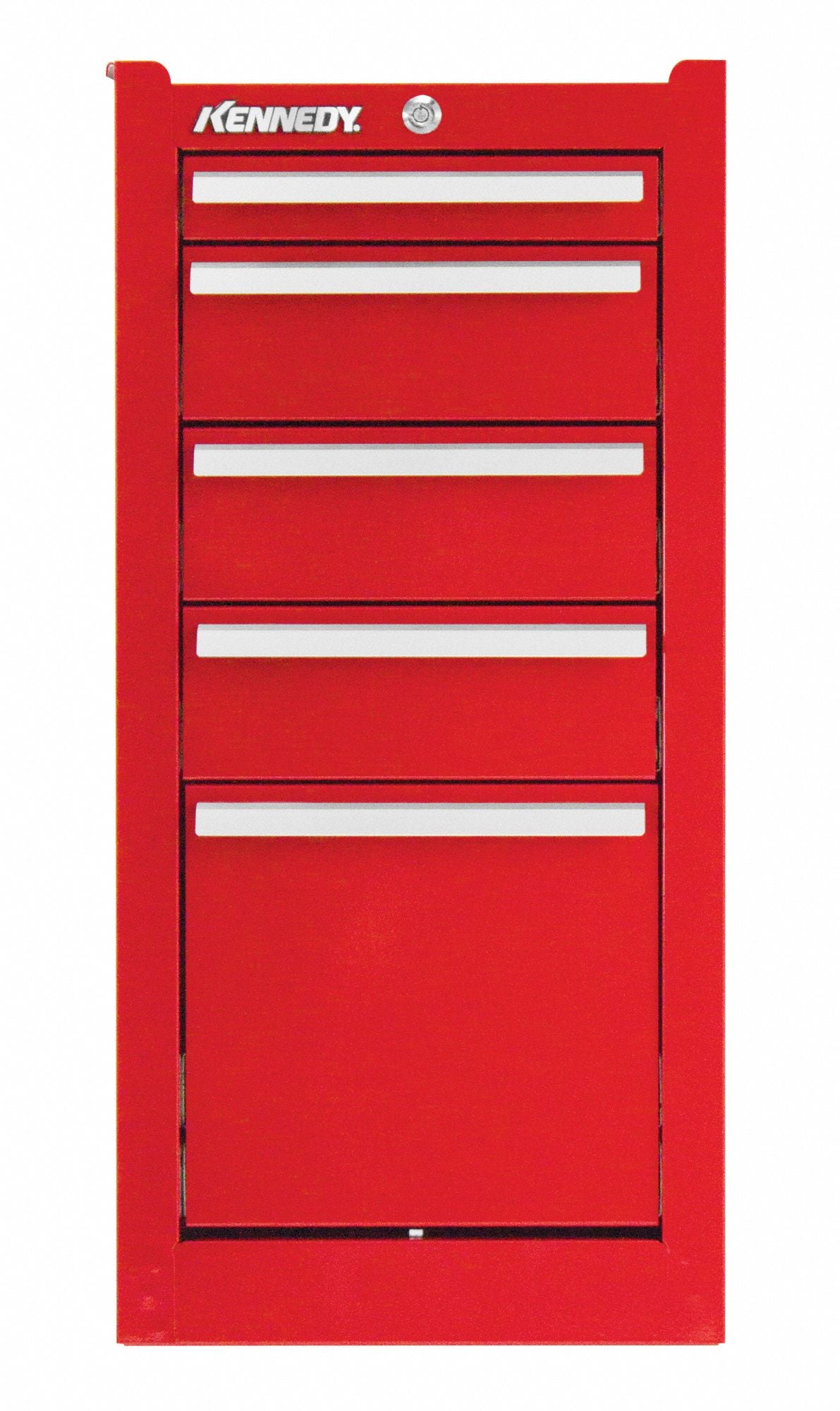 Side Cabinet Red 5 Drawers 29 in - H