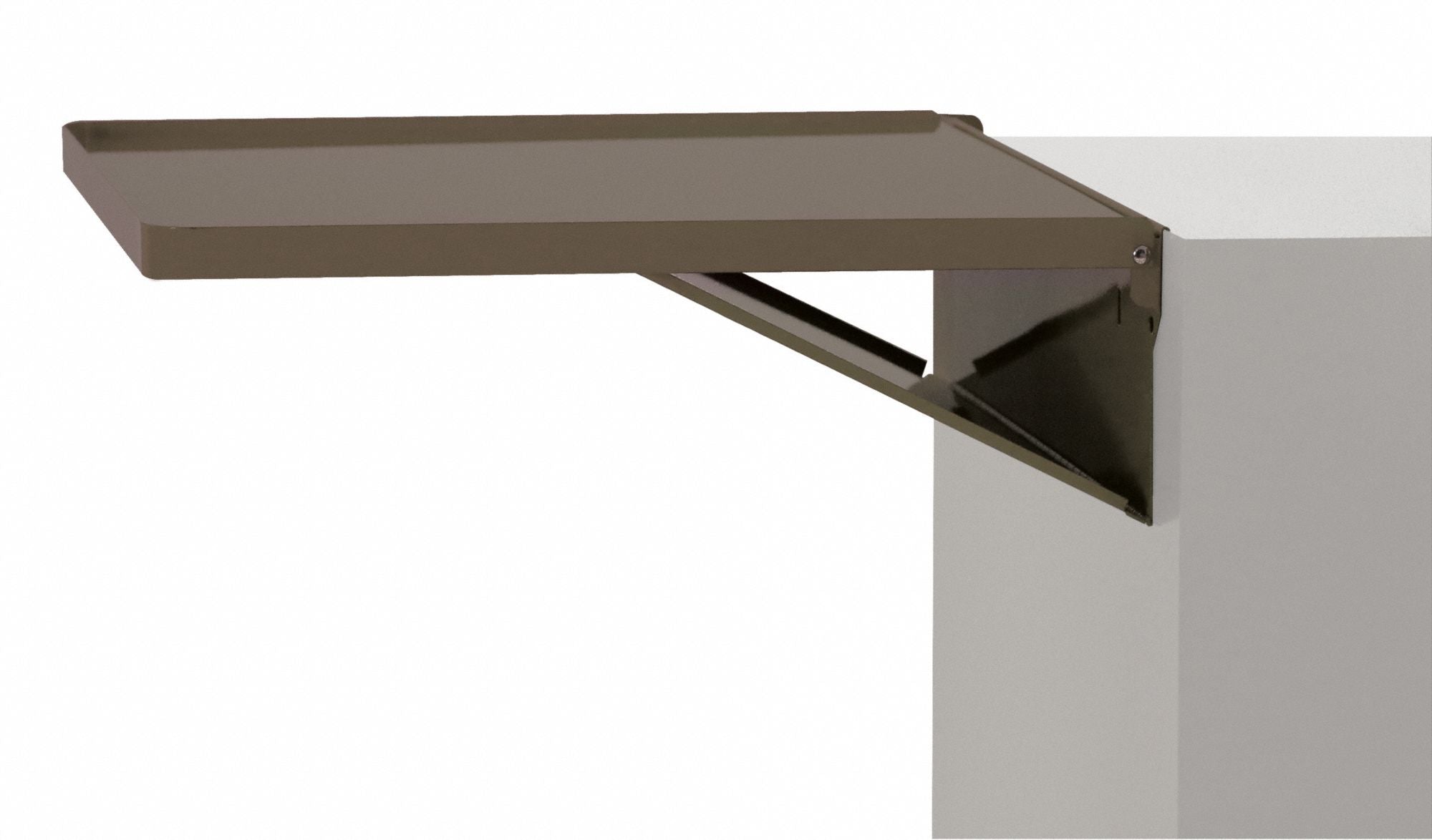 Brown Side Shelf Steel 20 1/8 in W