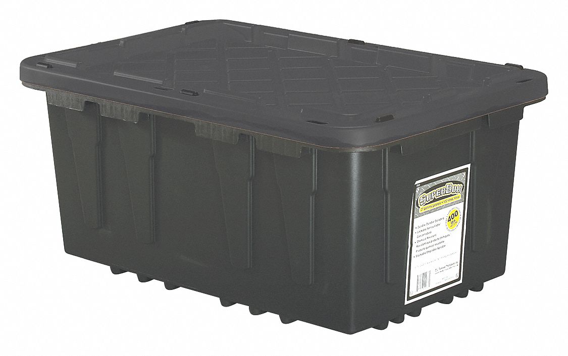 Storage Tote Plastic 27 gal
