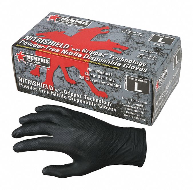 J6355 Disposable Gloves Nitrile XL PK100