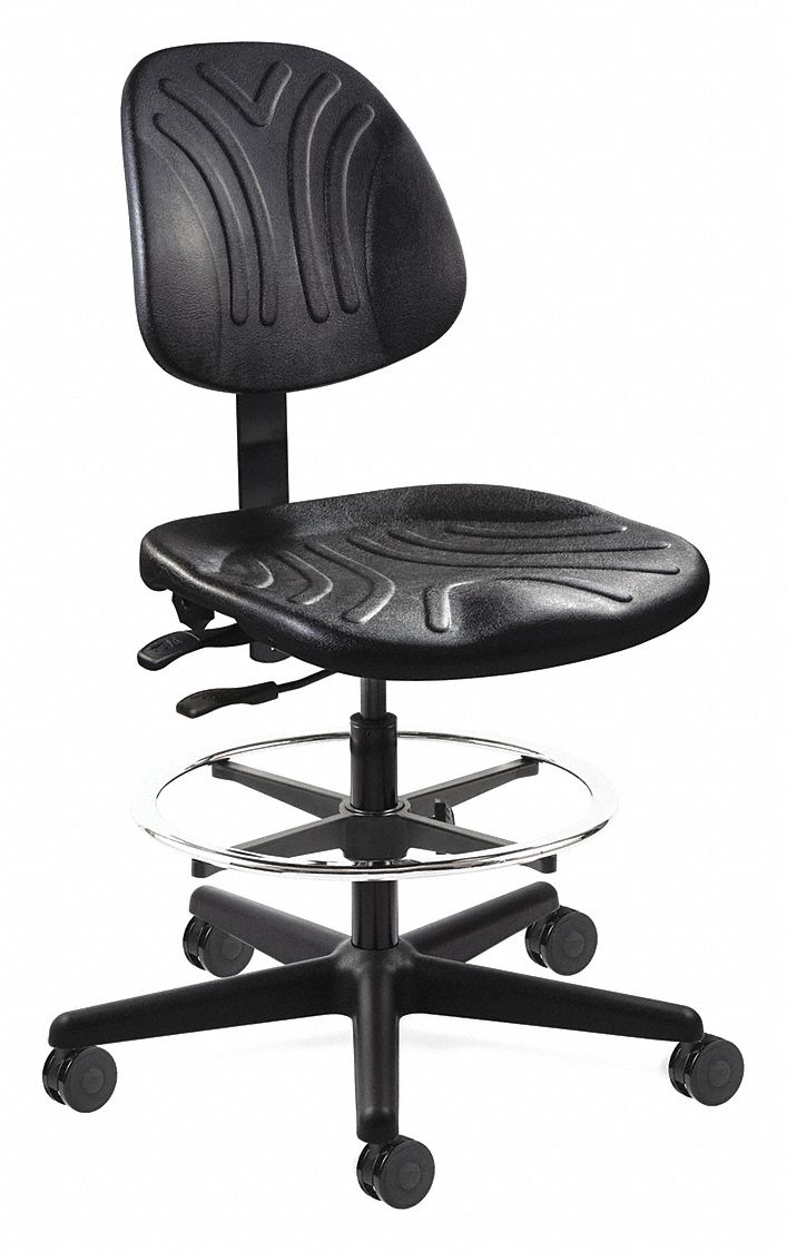 Drafting Chair 52 in H Black