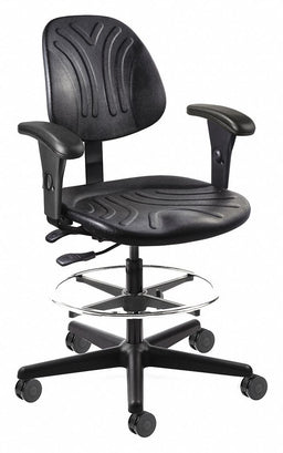 Drafting Chair 52 in H Black