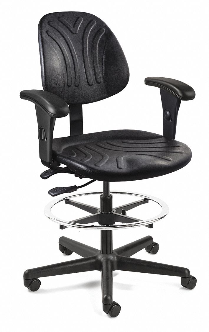 Drafting Chair 47.5 in H Black