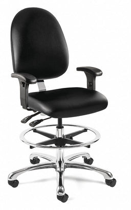 Drafting Chair 56 in H Silver