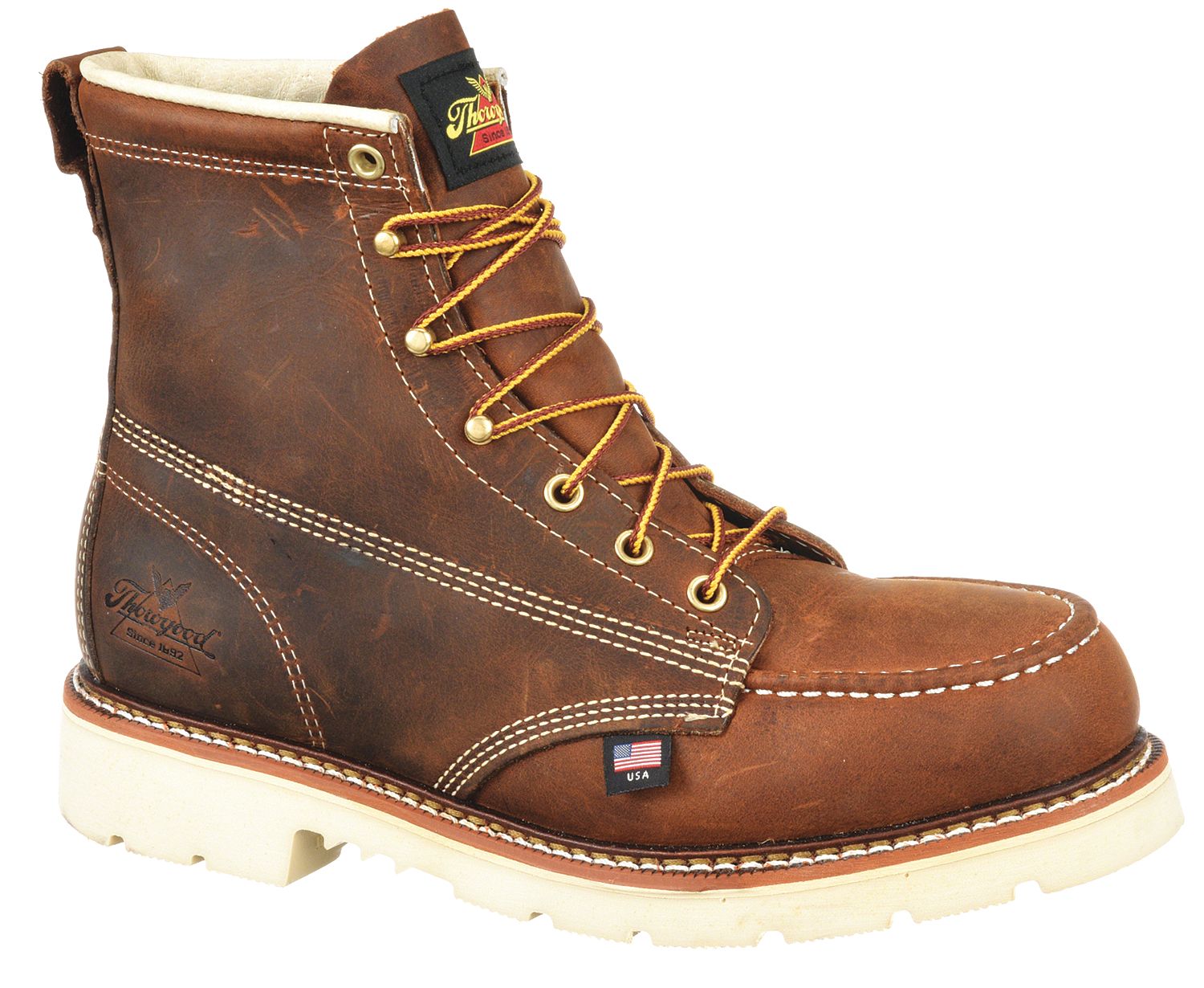 J6141 6-Inch Work Boot D 10 Brown PR
