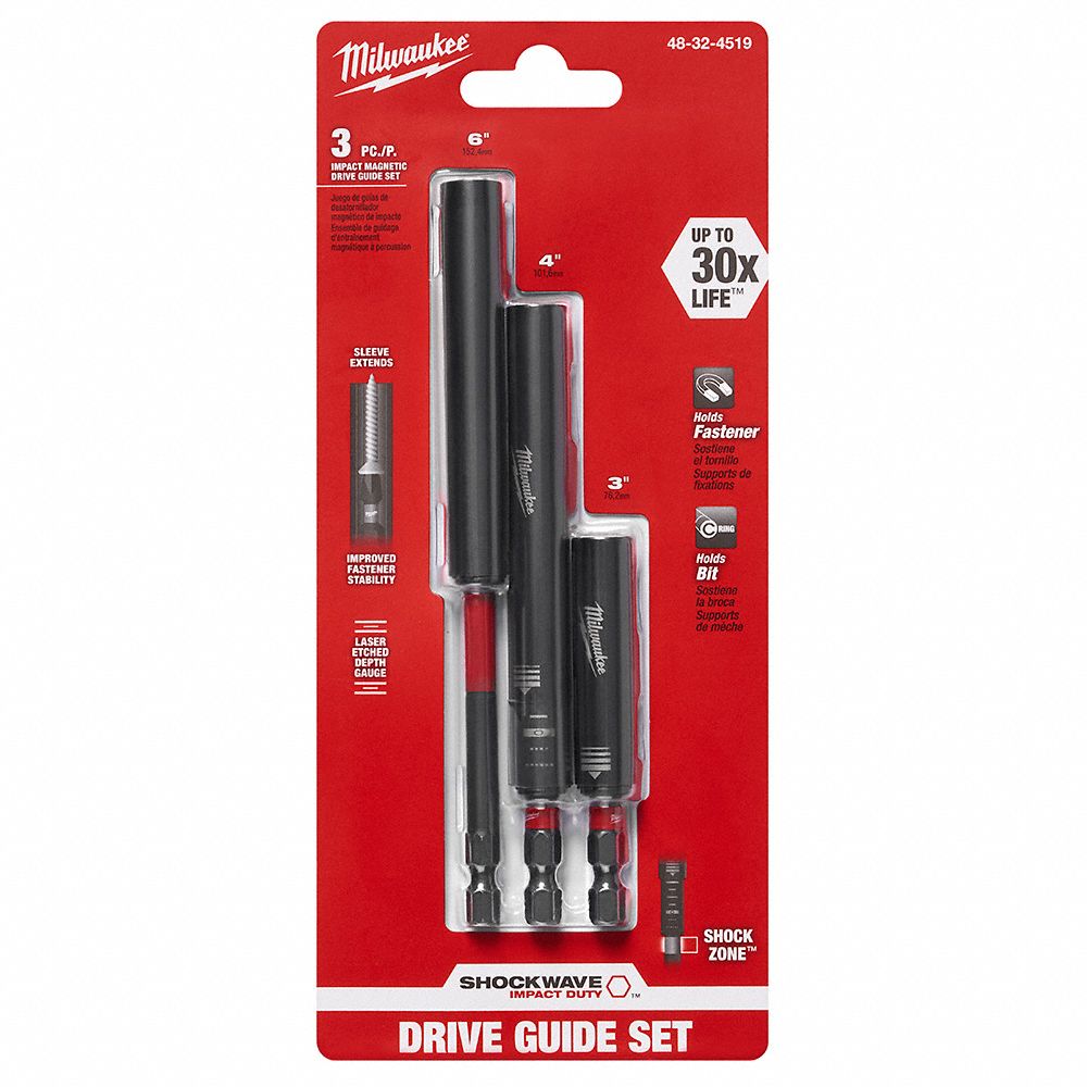 Drive Guide 1/4 Hex Shank Sz Magnetic