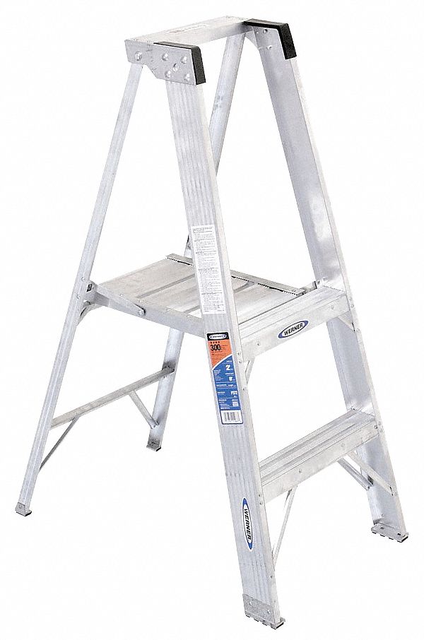 Platform Stepladder 2 ft Aluminum 300 lb