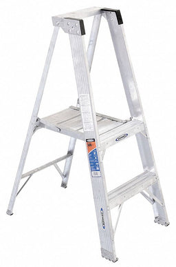 Platform Stepladder 2 ft Aluminum 300 lb