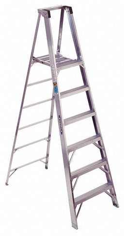 Platform Stepladder 6 ft Aluminum 300 lb