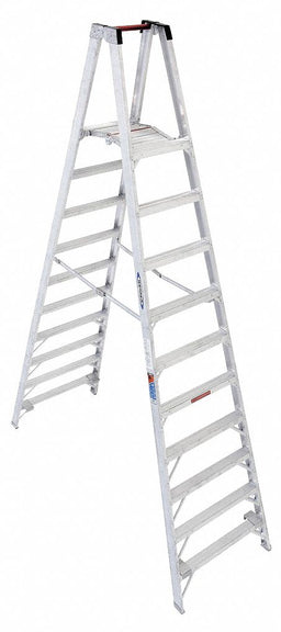 Platform Stepladder 10 ft Aluminum 300lb