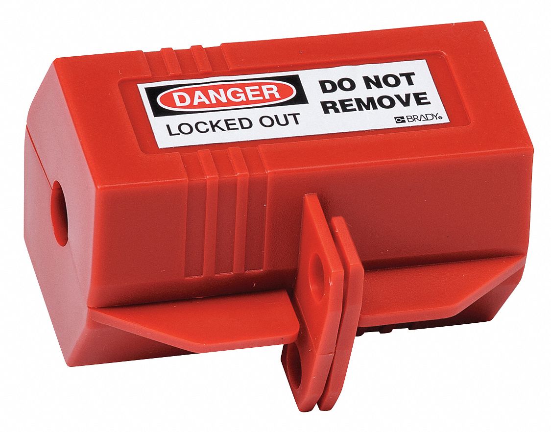 Plug Lockout Red 1/2In Shackle Dia.