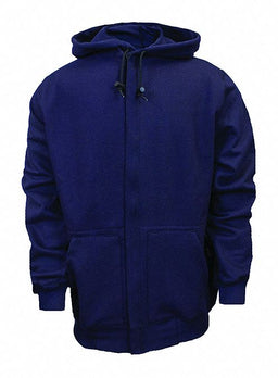 H3395 FR Zip Hooded Sweatshirt Navy L