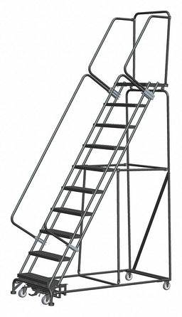 Rolling Ladder Serrated Step Tread Steel