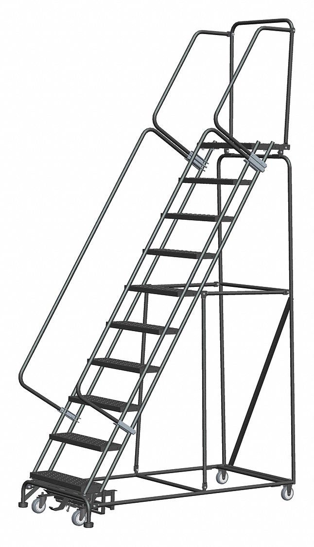 Rolling Ladder Perforated Step Tread