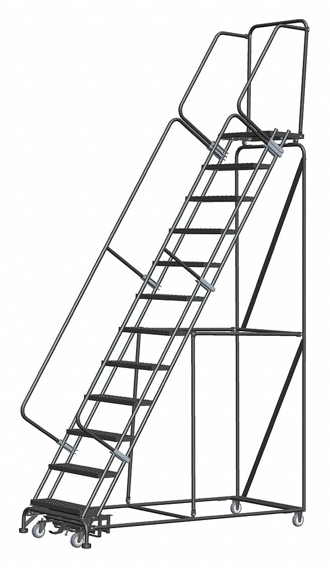 Rolling Ladder Serrated Step Tread Steel