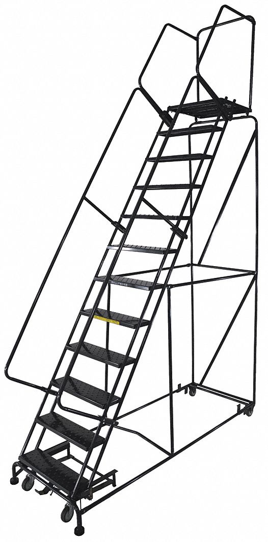Rolling Ladder Perforated Step Tread