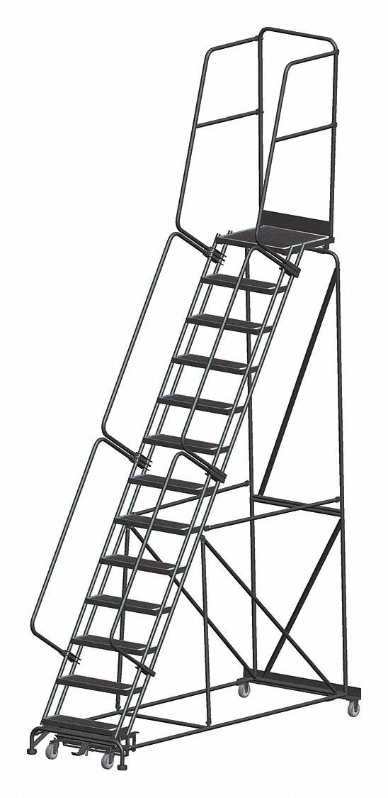 Rolling Ladder Perforated Step Tread
