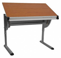 Drafting Table 45 1/4 in W Red