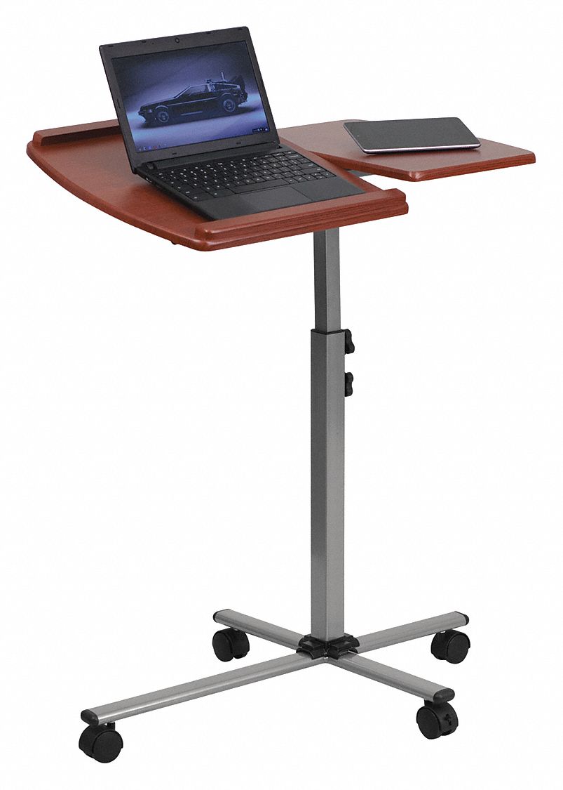 Adj.-H Computer Stand 29 1/4 in W Red