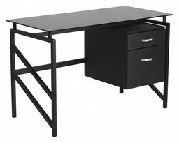 Office Desk 30 in H Black