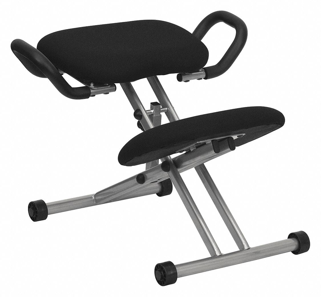 Kneeling Chair 26 in H Silver