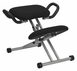 Kneeling Chair 26 in H Silver