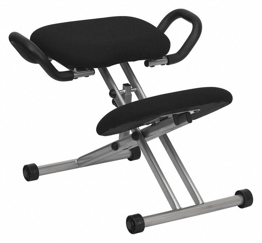 Kneeling Chair 26 in H Silver