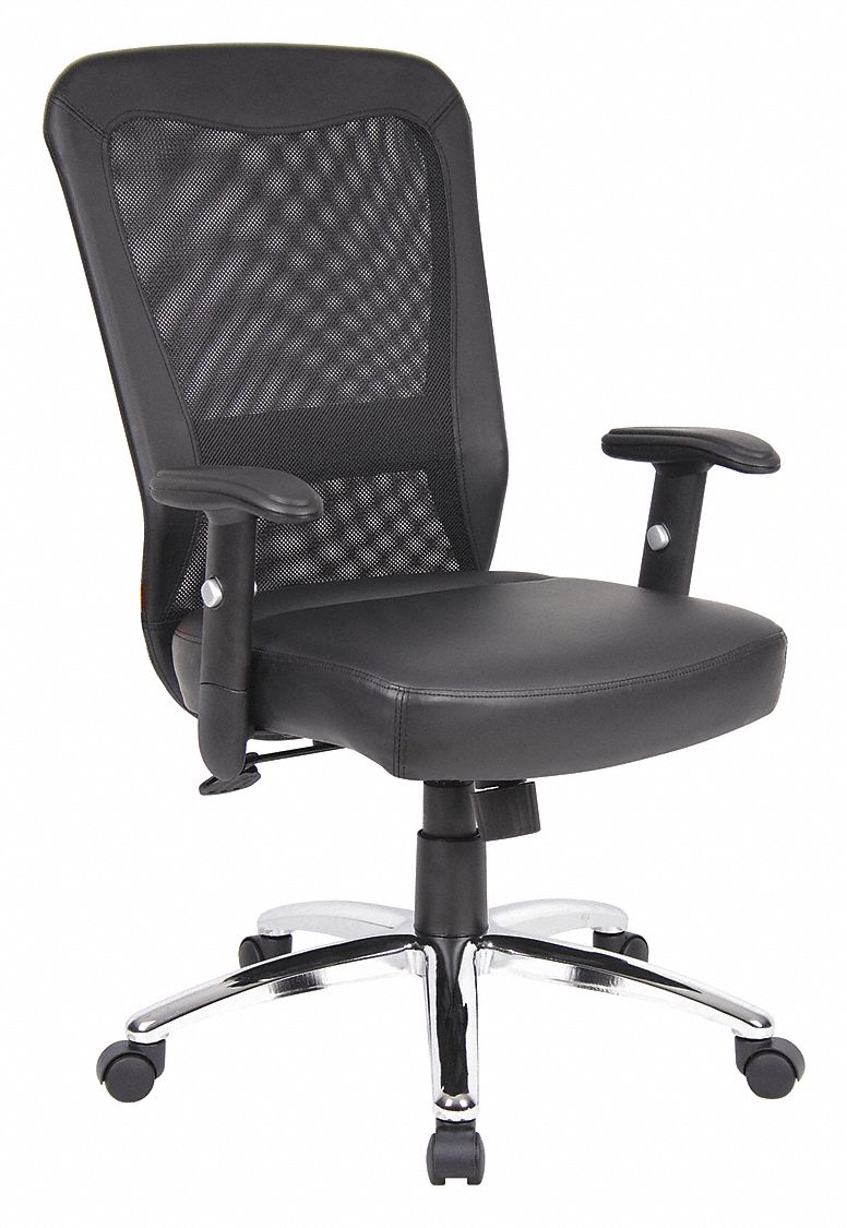 Office Chair 44.5 in H S Black