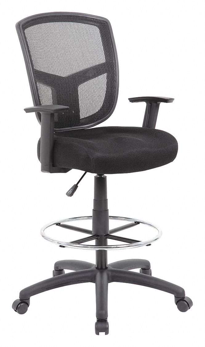Drafting Chair 49 in H Black