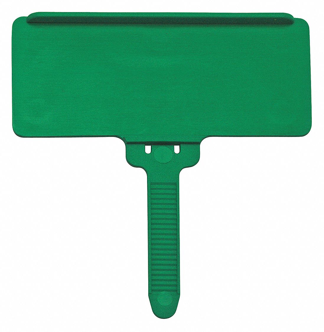 Label Tag Flat Green Label Adhered PK25
