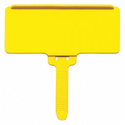 Label Tag Yellow Flat Label Adhered PK25